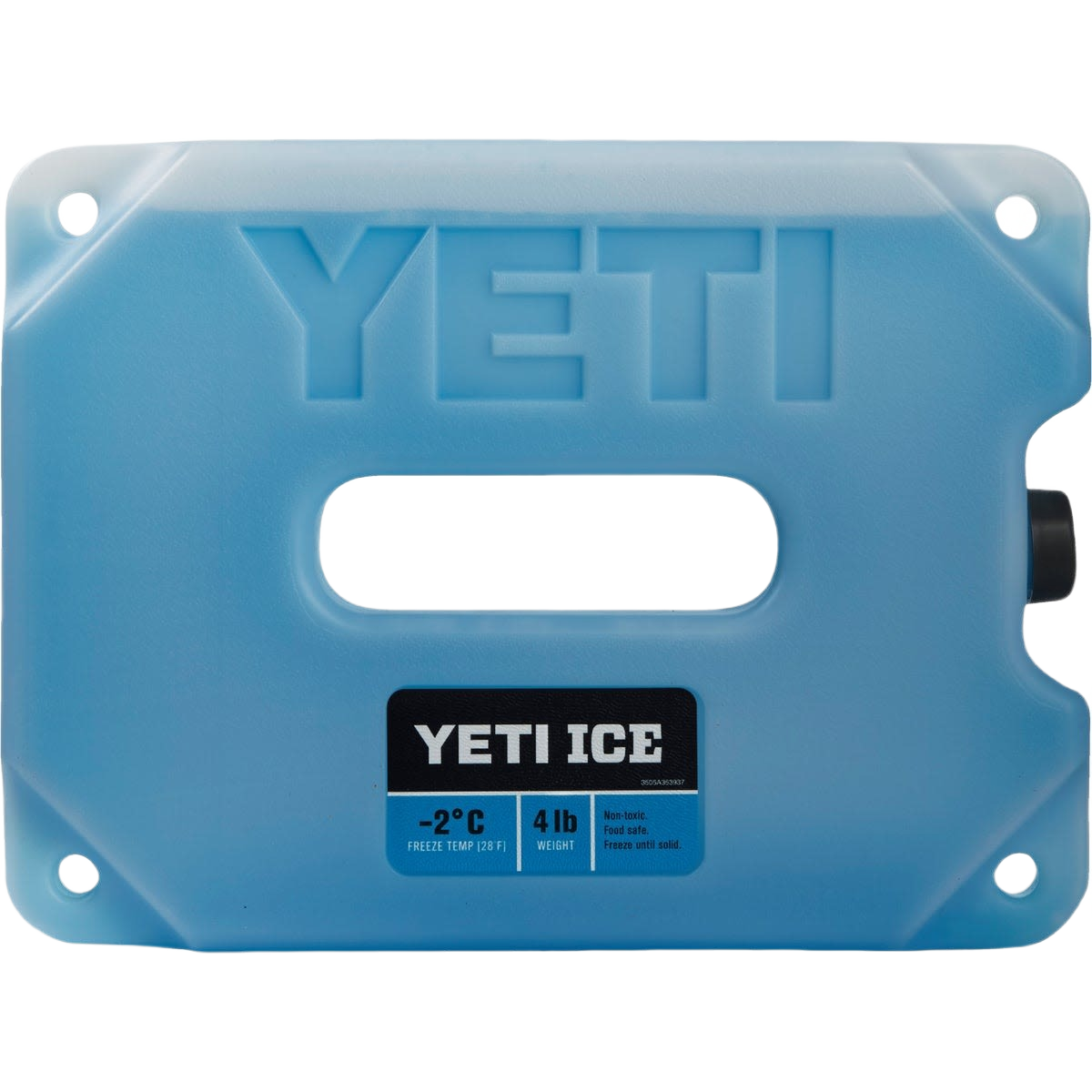 Blue durable cooler ice pack weighing 4 lb designed to keep contents colder longer for outdoor living use