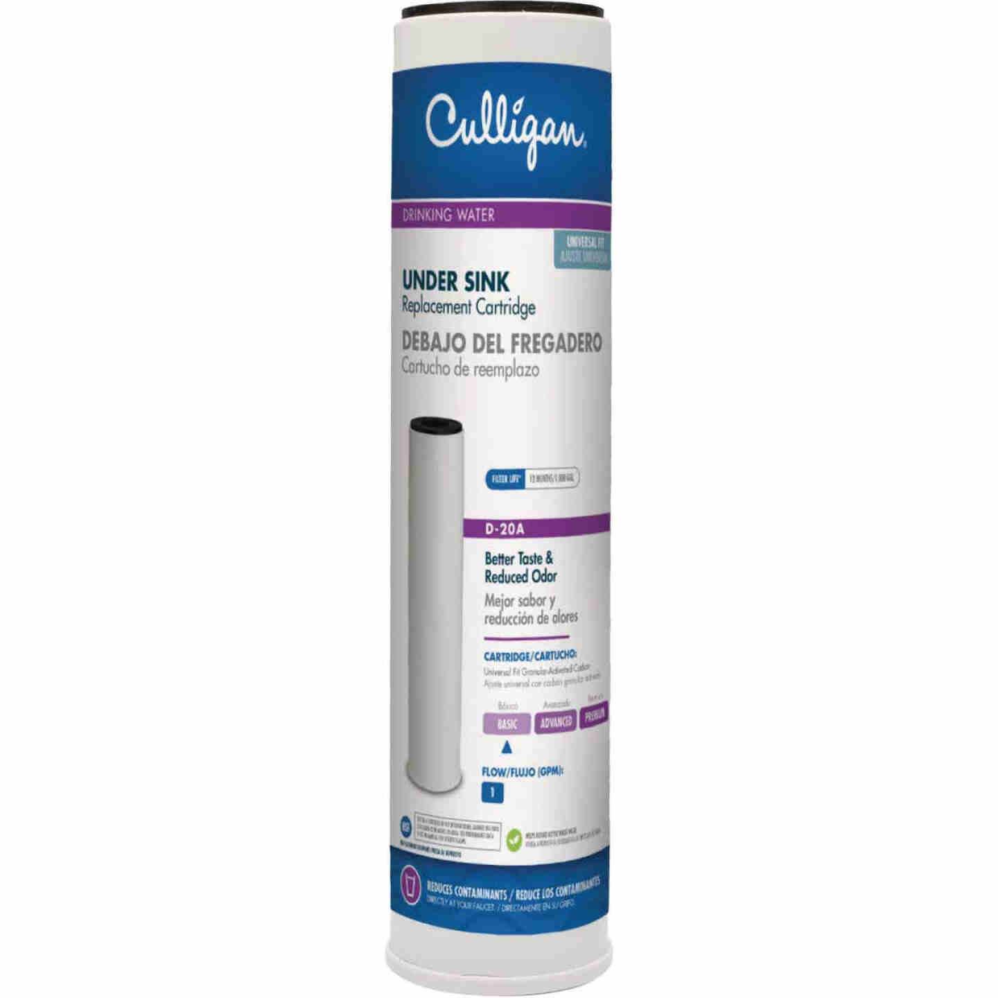 Culligan branded under sink water filter cartridge for improved taste and odor reduction in home water systems