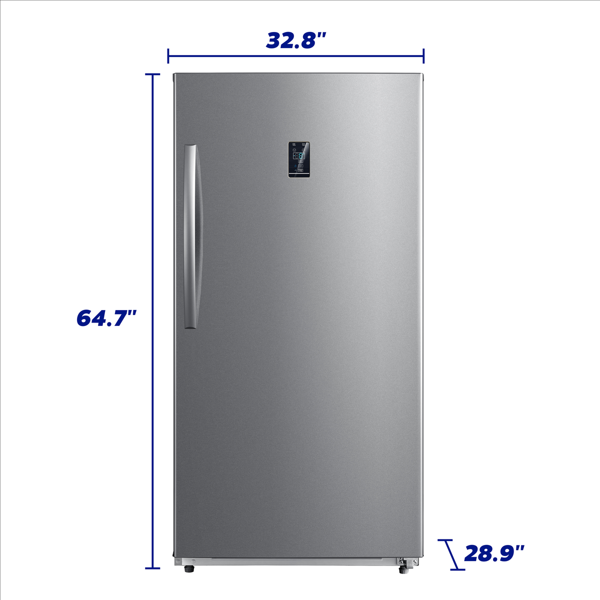 Element Electronics 17.0 cu. ft. Upright Convertible Freezer/Refrigerator - Stainless Steel, ENERGY STAR (EUF17CECS)