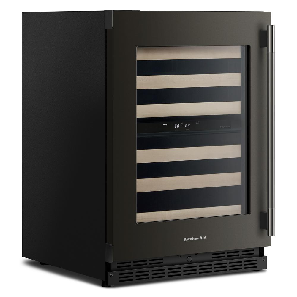 24" Undercounter Wine Cellar with Full-Extension Wood-Front Racks