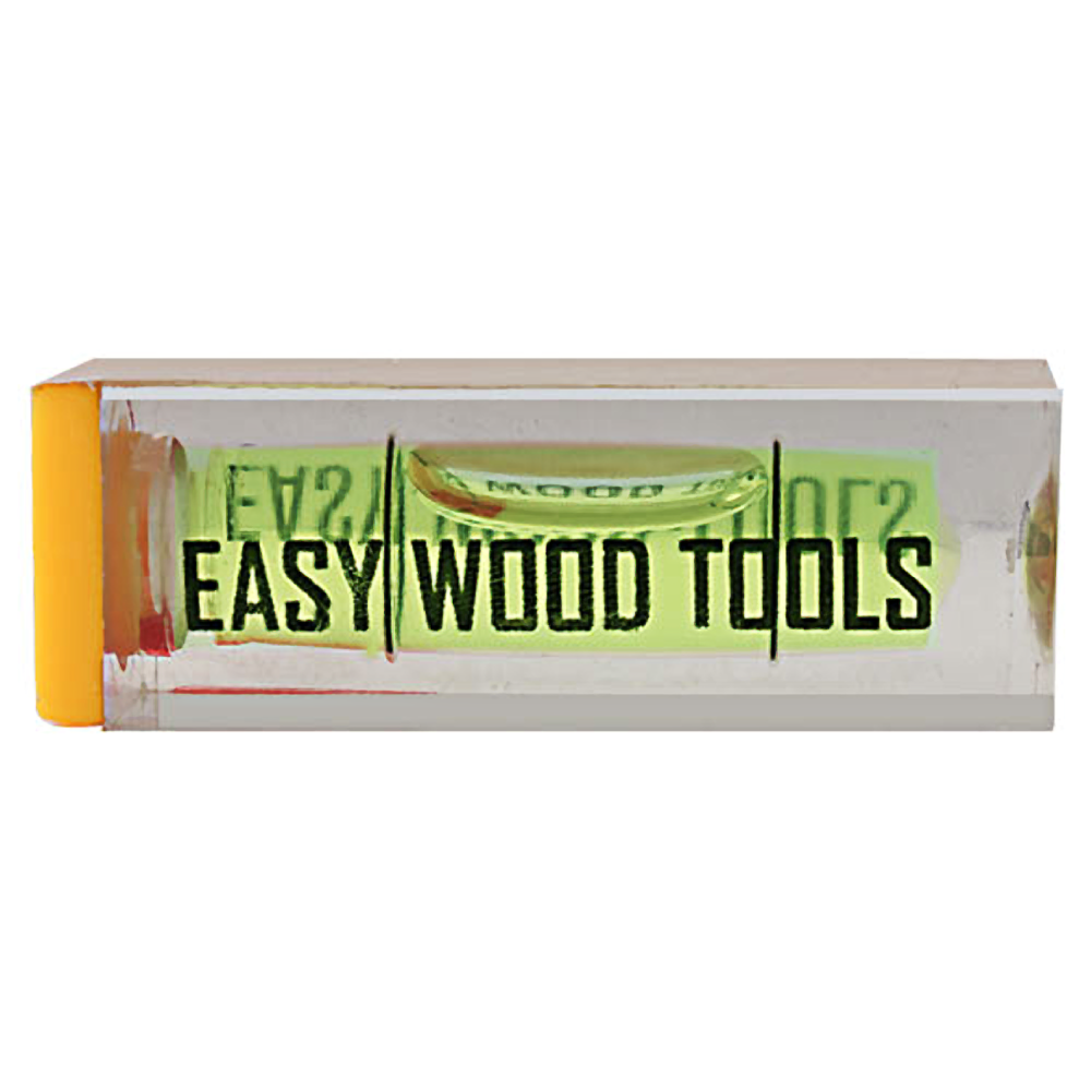 Clear small spirit level with bright yellow end cap for woodworking tools in home improvement collections under $50