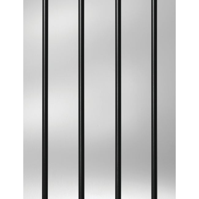 26 in. Black Round Aluminum Baluster (10-Pack)