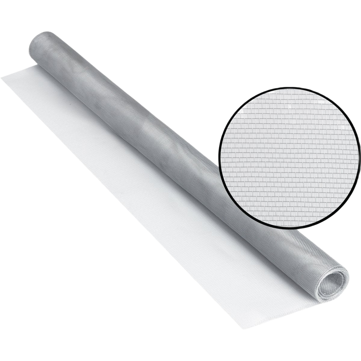 Rolled aluminum mesh screen with fine weave designed for durability in tools and home improvement projects