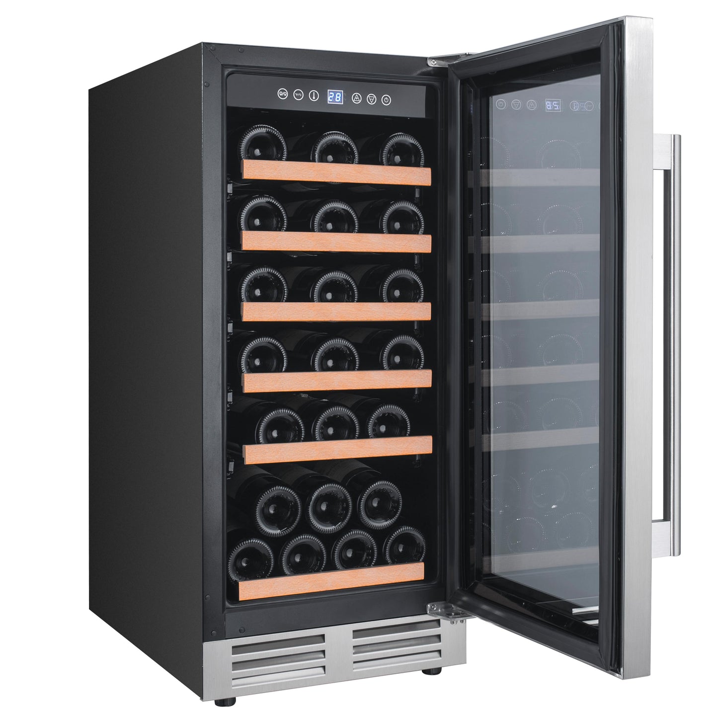 Avanti 28 Bottle DESIGNER Series Wine Cooler - Stainless Steel