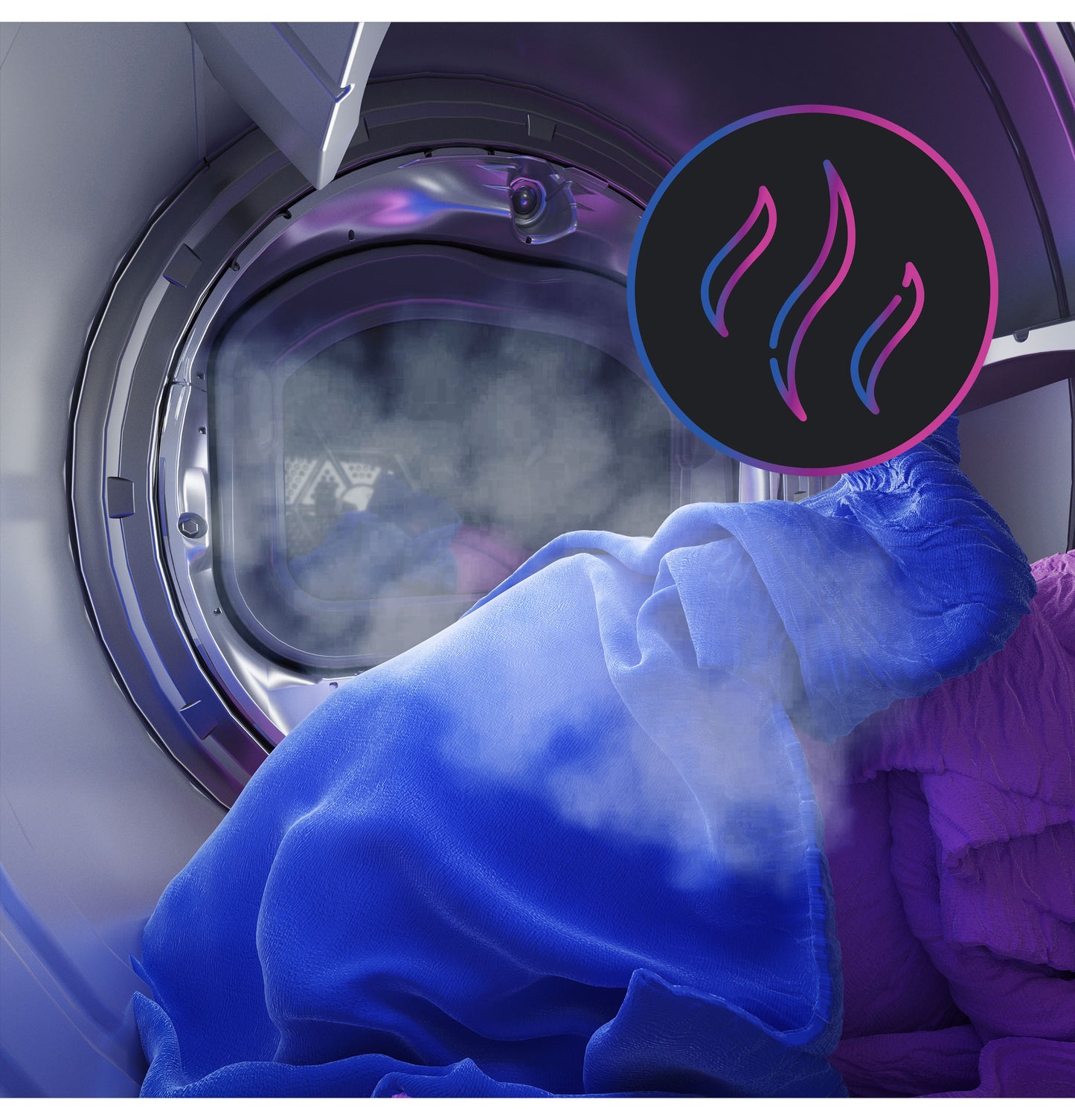 GE Profile™ ENERGY STAR® 7.3 cu. ft. Capacity Smart Electric Dryer with Steam and Washer Link
