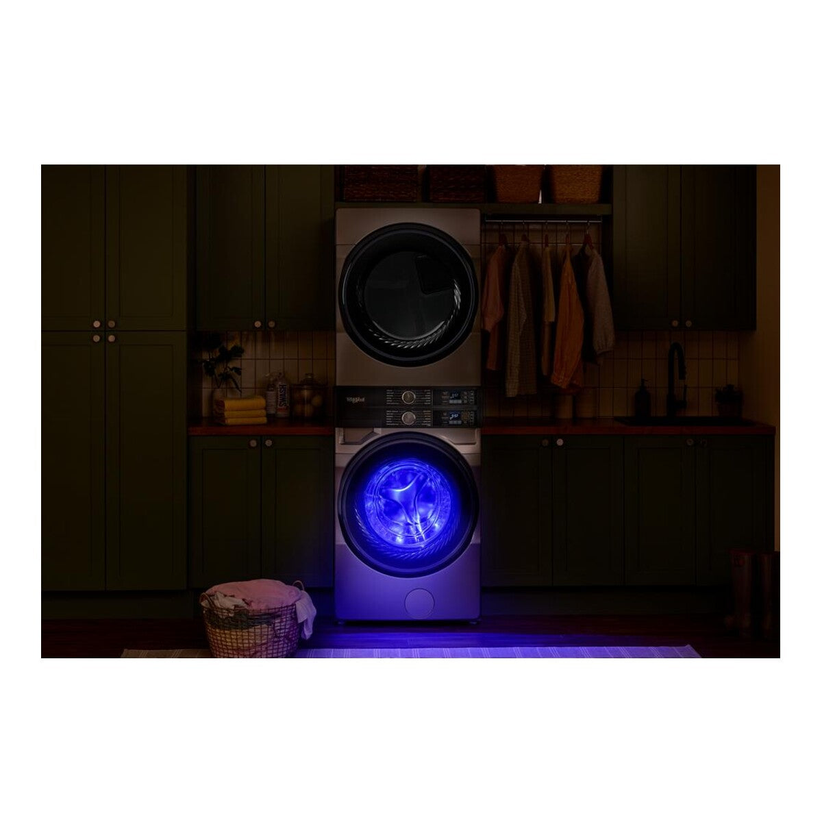 Smart ENERGY STAR® Front Load Laundry Tower with UV Clean Technology & FreshFlowTM Vent System 4.5 cu. ft. Washer & 7.4 cu. ft. Gas Dryer