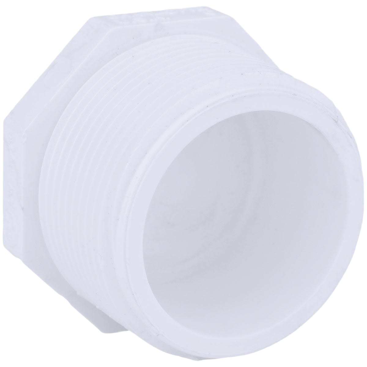 White threaded PVC pipe plug for plumbing applications in Pipes & Fittings and Under $50 collections