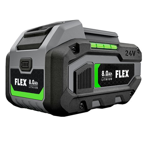 Compact 24V lithium battery pack with 8.0 Ah capacity for portable power and tool accessories collections