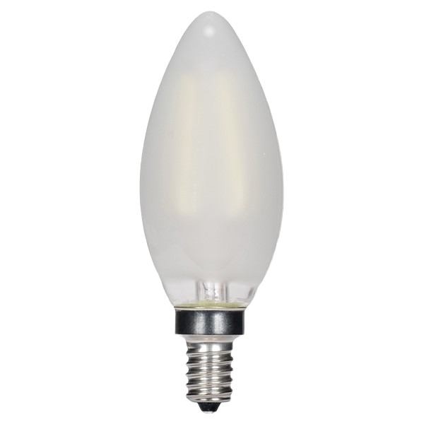 Frosted B11 LED light bulb with candelabra base for lighting and electrical home improvement under $50 collections