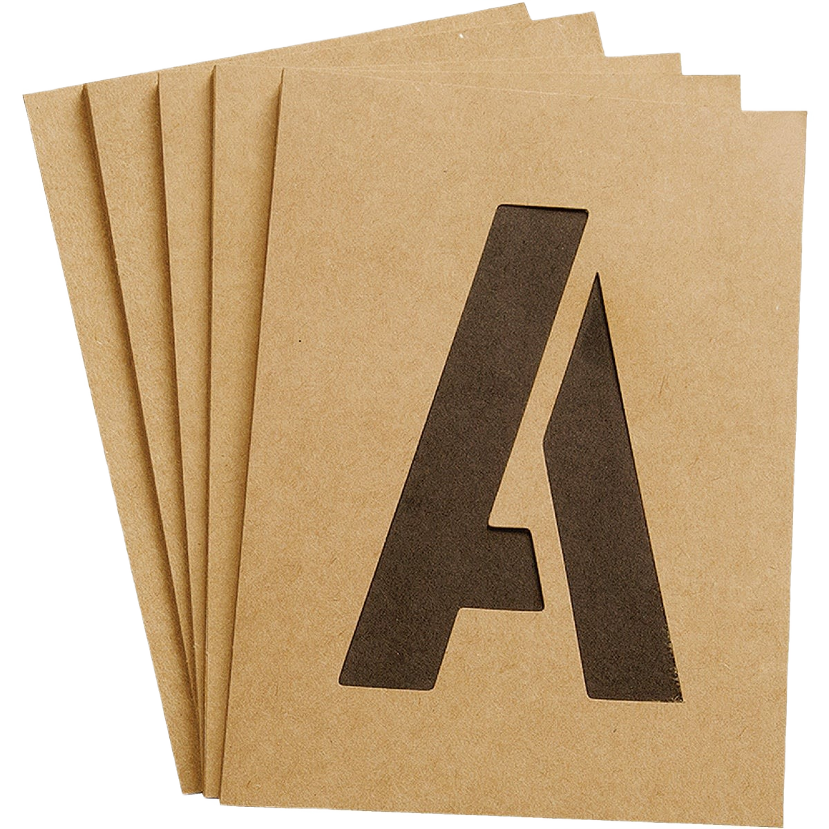 Set of durable 4-inch letter and number stencils on heavy-duty board, ideal for home improvement and hardware projects under $50 collections
