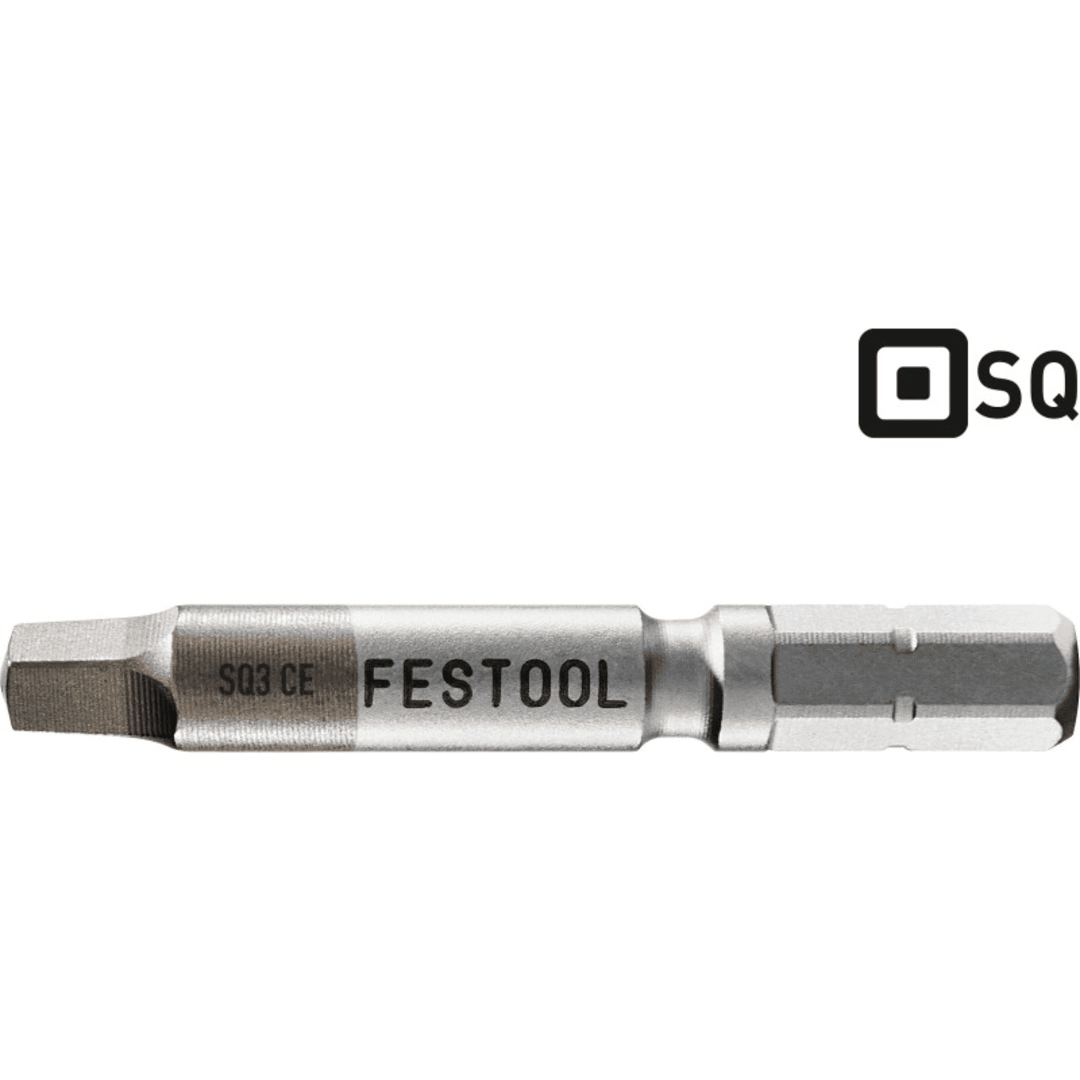 Festool square drive bit with 2-inch length for cordless drills in power tool accessories and drill attachments collections