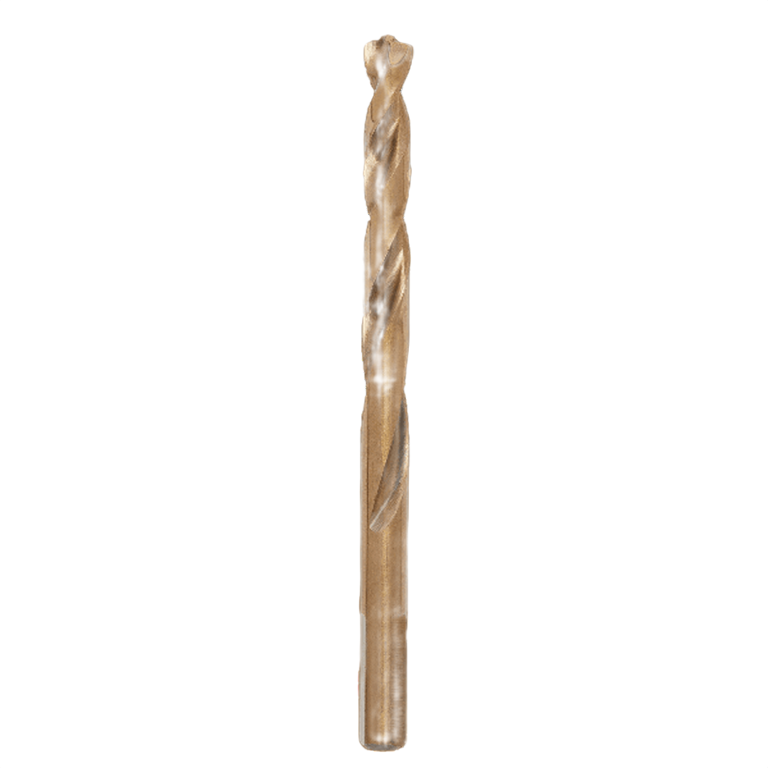Cobalt drill bit with spiral flute design for precision drilling in power tool accessories and home improvement collections