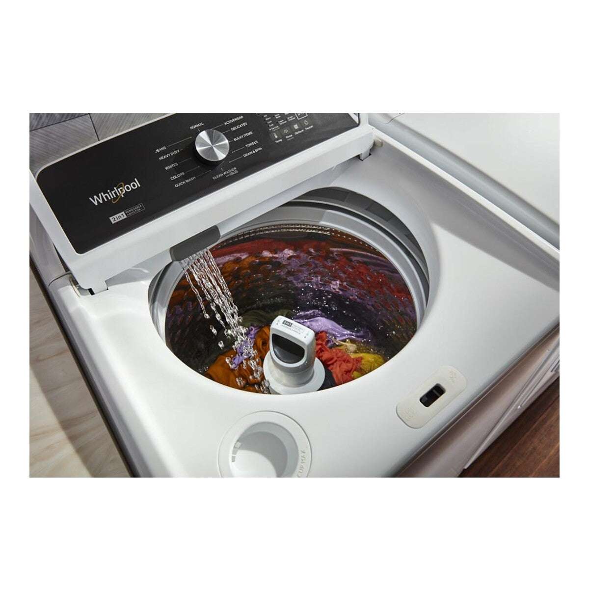 4.7-4.8 Cu. Ft. Top Load Washer with 2 in 1 Removable Agitator