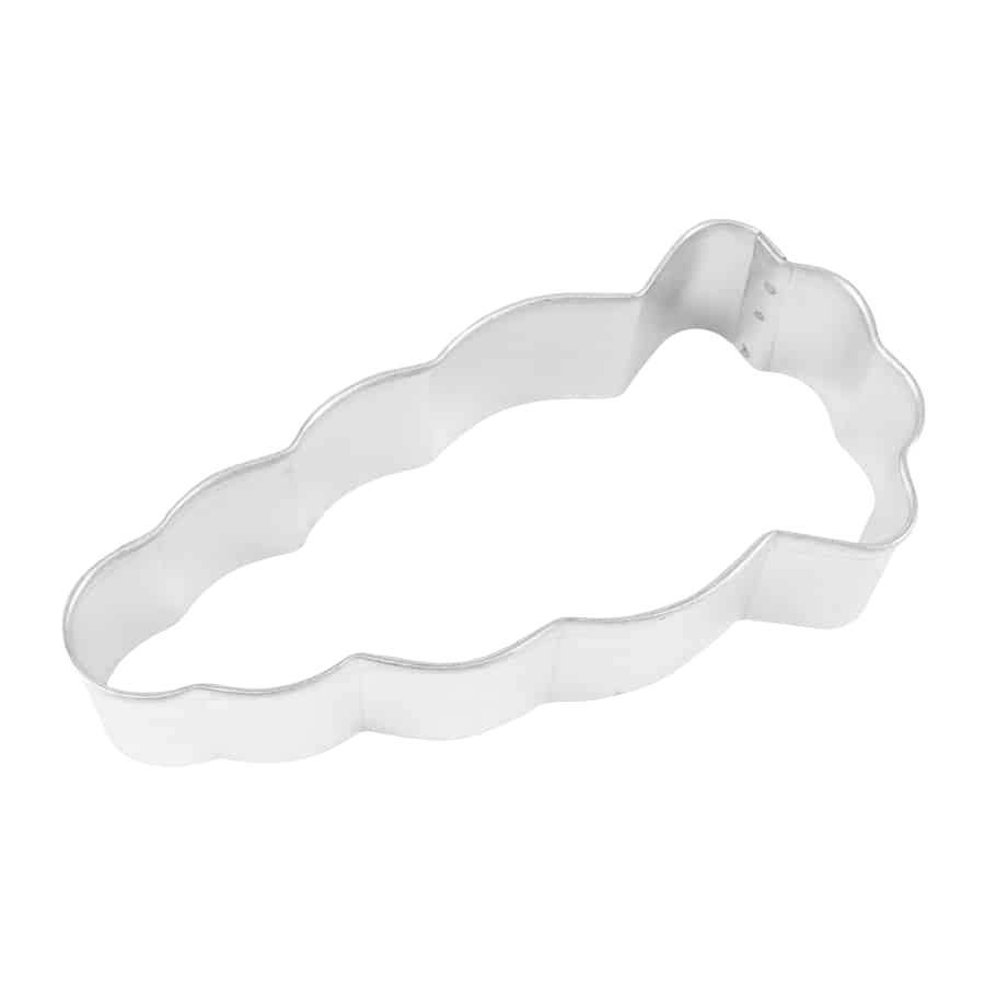 Tinplated steel 4-inch carrot-shaped cookie cutter for creative baking in kitchenware and bakeware under $25 collections