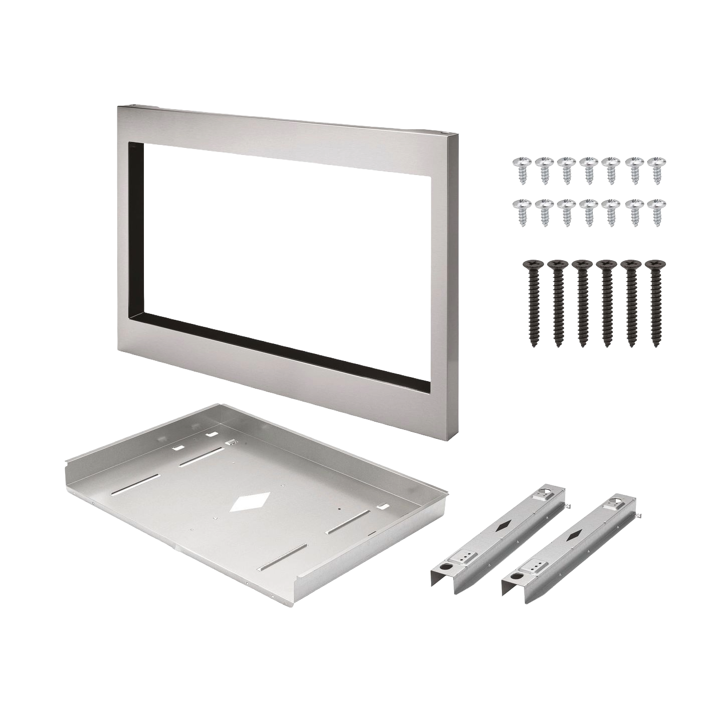 27" Stainless-Steel Gallery Microwave Trim Kit