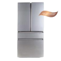 CAFÉ™ ENERGY STAR® 23.2 Cu. Ft. Smart Counter-Depth 4-Door French-Door Refrigerator in Platinum Glass With Dual-Dispense AutoFill Pitcher