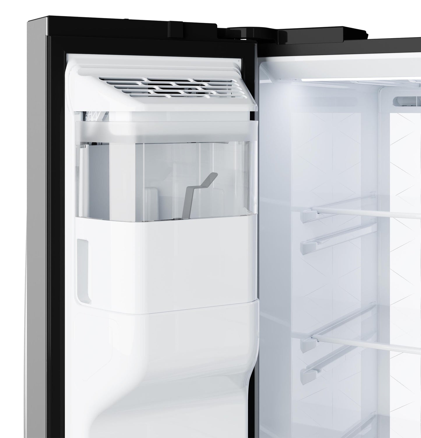 GE® 27.7 Cu. Ft. Side-By-Side Refrigerator with LED Light Walls and Extra Tall Dispenser