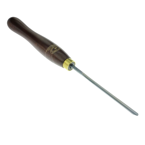 Woodworking spindle gouge with polished wooden handle and forged steel blade for detailed turning projects under $50 collection