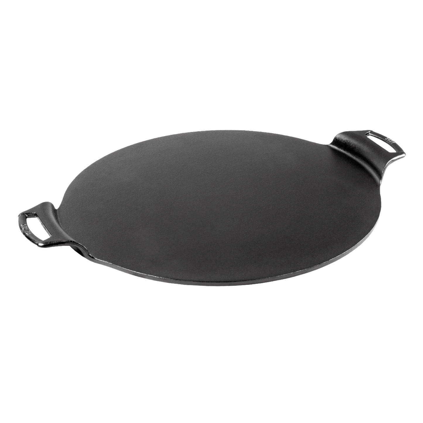 15-inch cast iron pizza pan with handles, naturally seasoned surface, in Kitchenware and Lodge Cast Iron collections