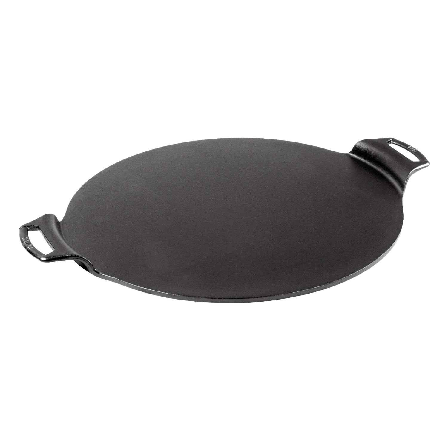 15-inch cast iron pizza pan with handles, naturally seasoned surface, in Kitchenware and Lodge Cast Iron collections