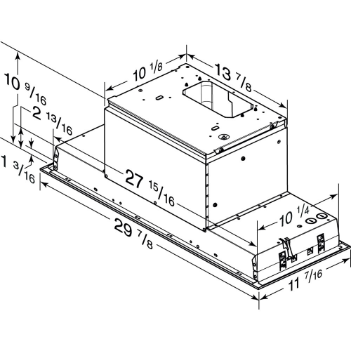 30" Built-In Power Pack Insert, 650 CFM