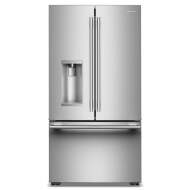 Stainless steel counter-depth French door refrigerator with built-in water dispenser and bottom freezer drawer, part of Refrigerators, French Door Refrigerators, Kitchen & Kitchenware, All Products, KitchenAid, Appliances collections.