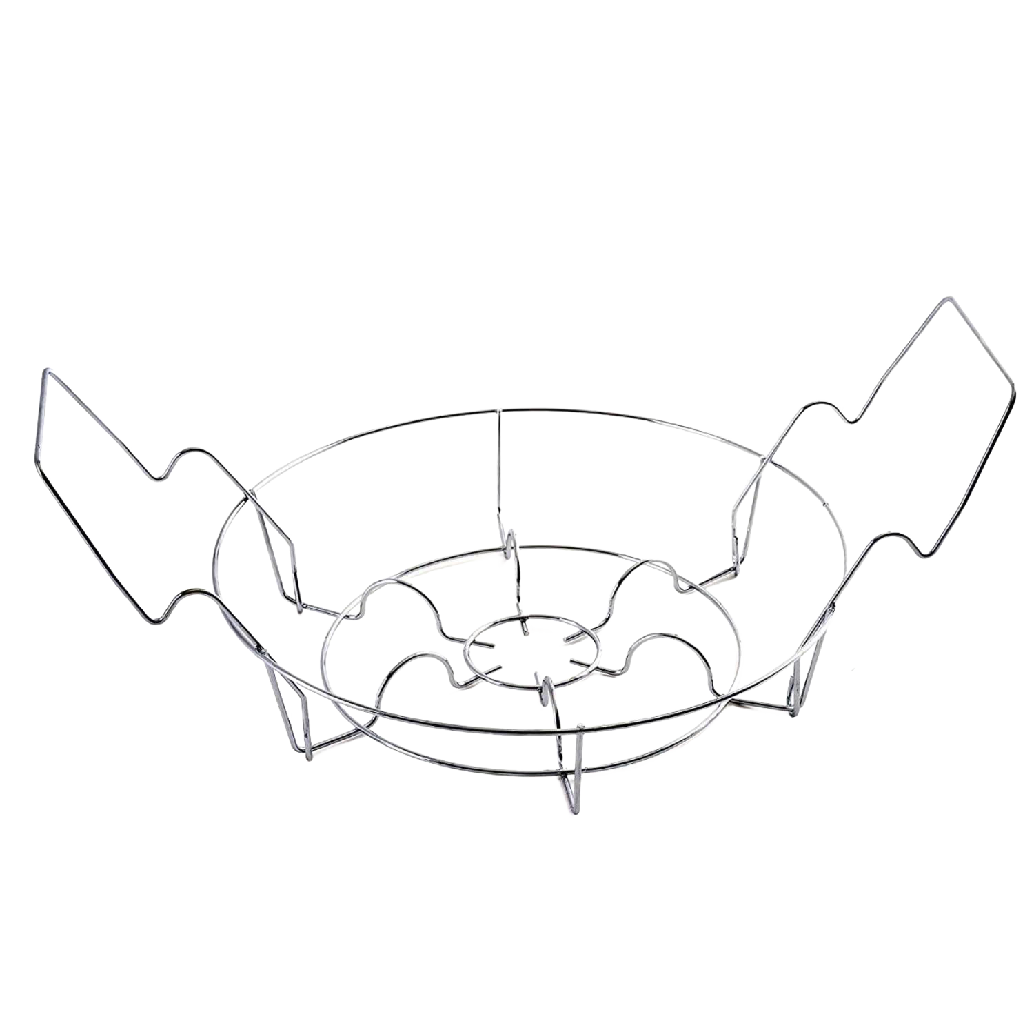 Metal wire rack with handles designed for secure jar placement, ideal for kitchenware and home canning tasks under $50.