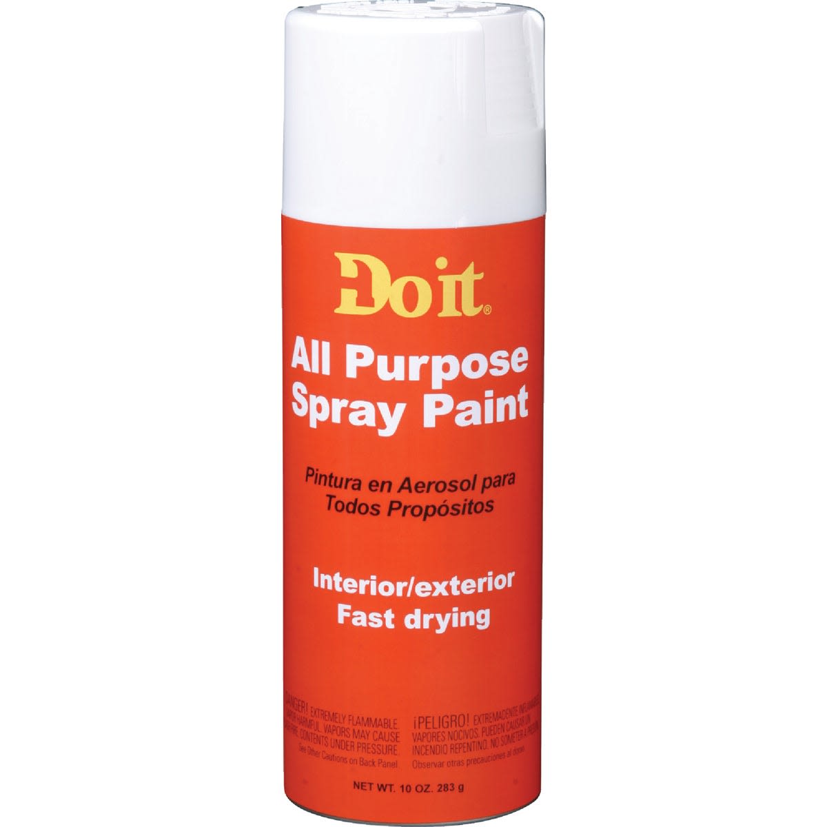 Do it Best all-purpose spray paint can in bright orange label for interior and exterior projects under $50 category