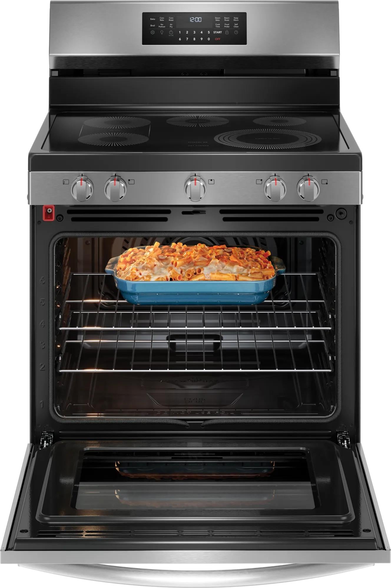 30" Rear Control Electric Range with Total Convection
