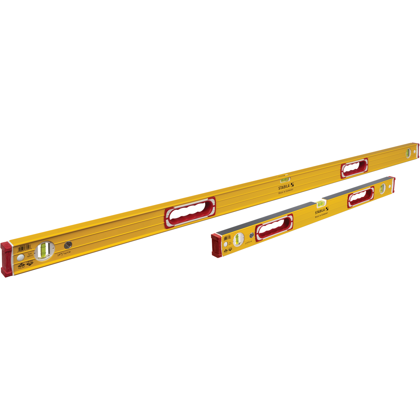 Stabila 58"/32" Type 196 Spirit Levels Tiler Set