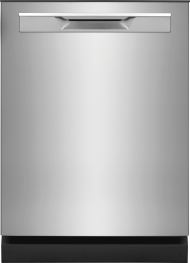Stainless steel built-in dishwasher with sleek handle for kitchen appliances in Home Improvement collections