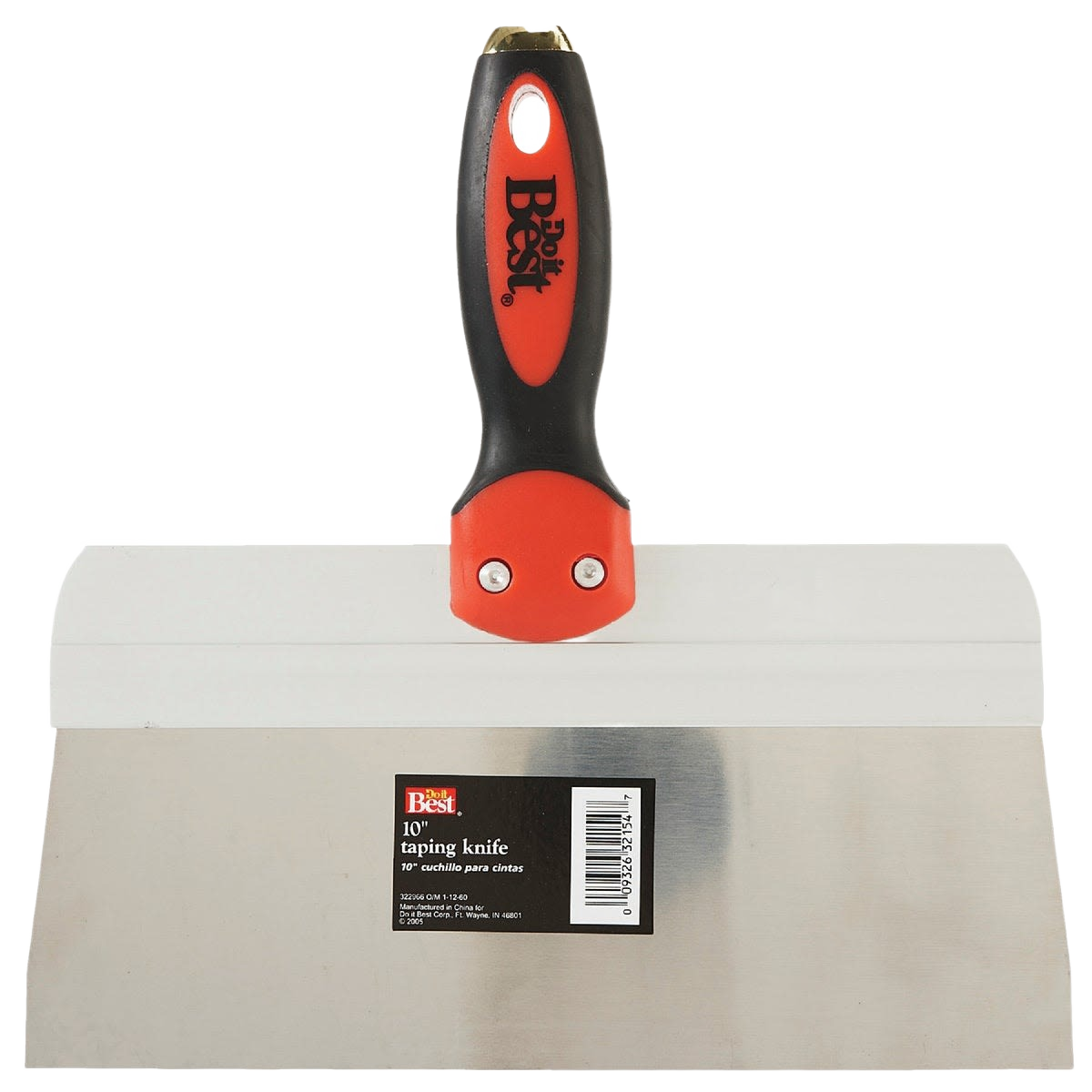 10-inch stainless steel taping knife with ergonomic handle for smooth drywall finishing in Paint & Supplies under $50 collection