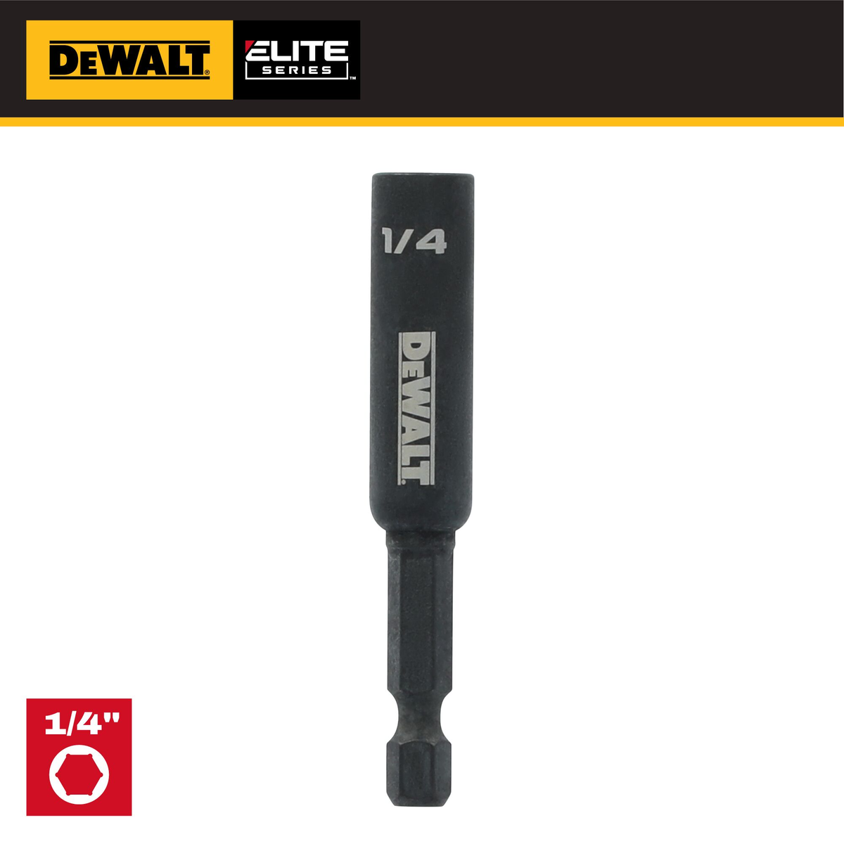 DEWALT ELITE SERIES® 1/4" x 2-9/16" Nut Driver