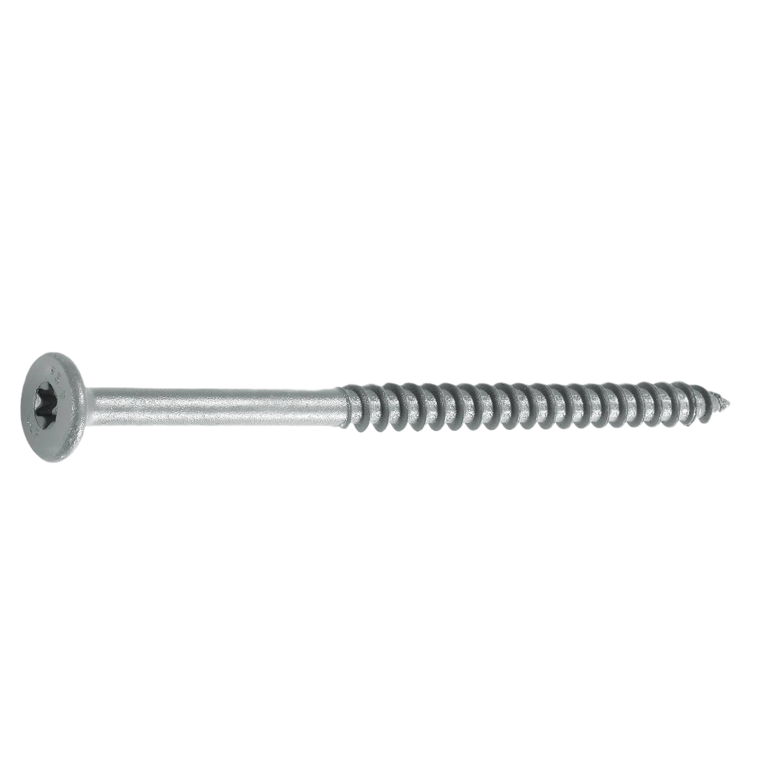 Close-up of silver flat head self-drilling screw for fasteners and lumber in home improvement under $100 collection