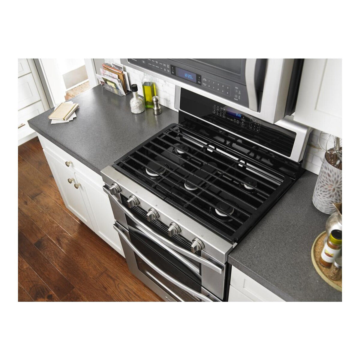 6.0 Cu. Ft. Gas Double Oven Range with EZ-2-Lift™ Hinged Grates