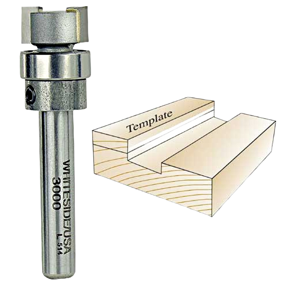 Whiteside dado clean out bit with bearing, designed for precise woodworking in tool and power tool accessories under $50 collections