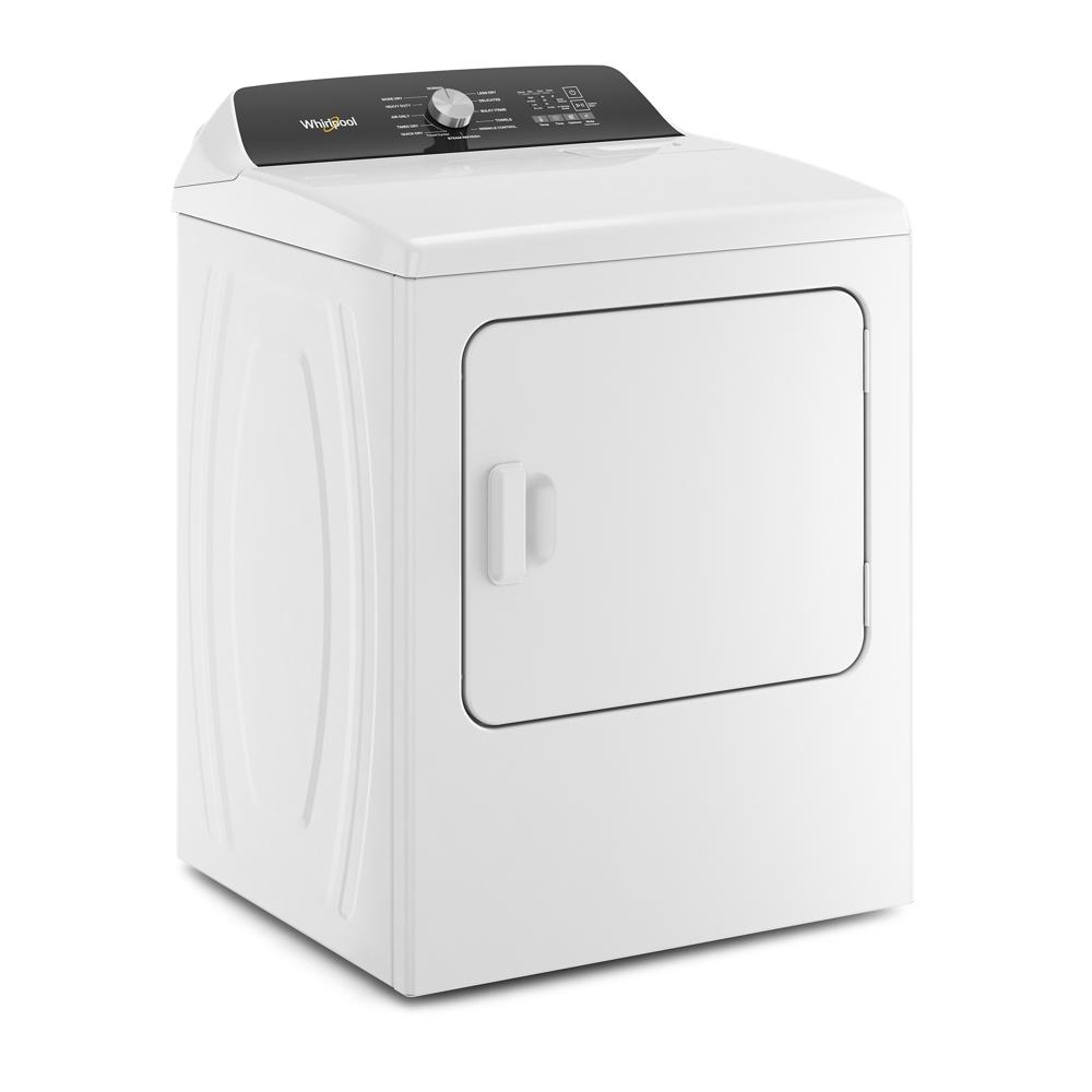 White top load electric dryer with digital control panel and moisture sensing in Dryers and Appliances collections