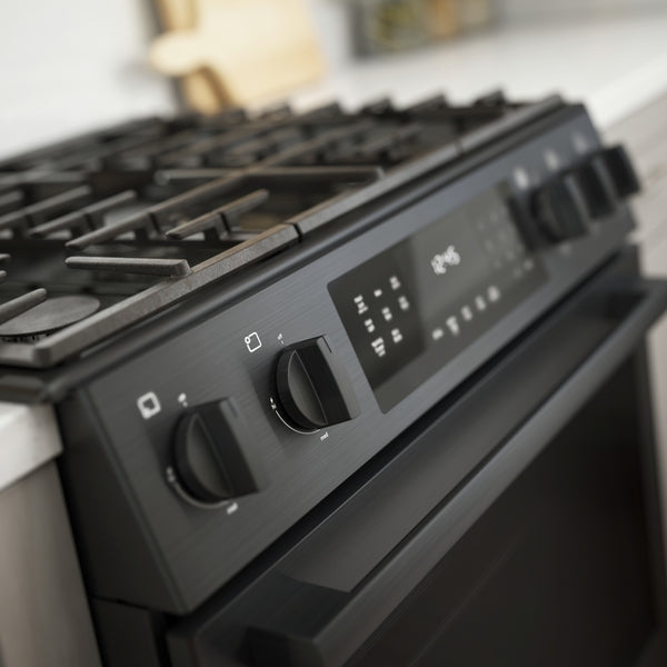 800 Series, Gas Slide-in Range, 30'', Black Stainless Steel