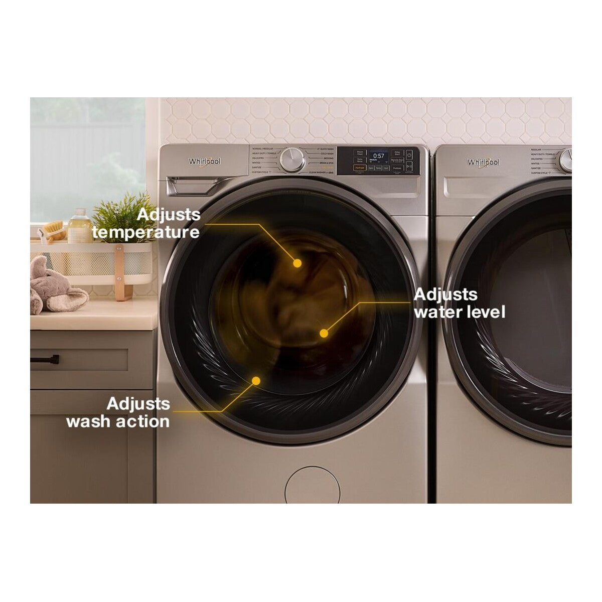 5.0 cu. ft. Smart Front Load ENERGY STAR® Certified Washer with FreshFlow™ Vent System and Intelligent Wash