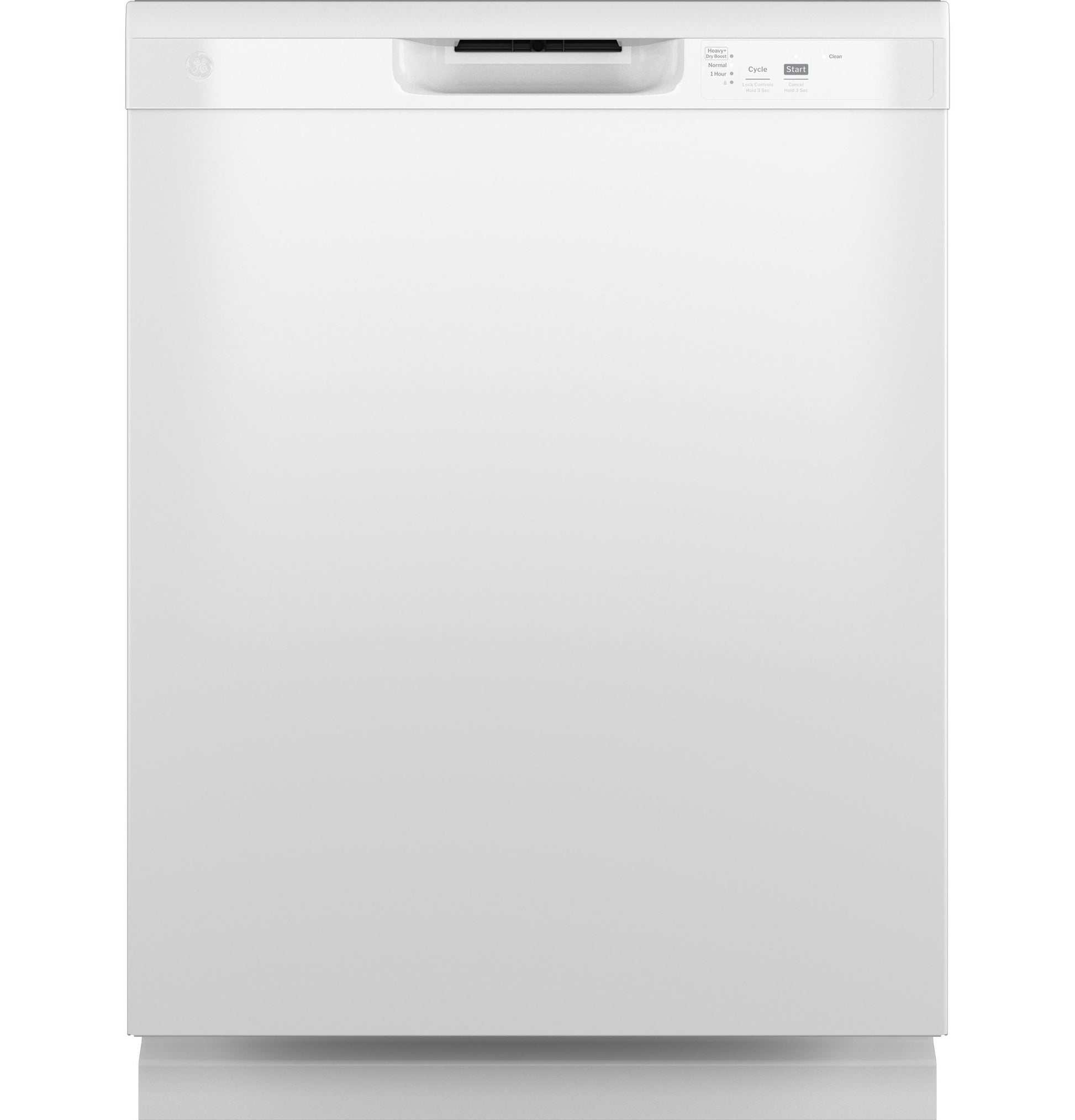 White freestanding dishwasher with front control panel and handle in dishwashers and kitchen appliances collection