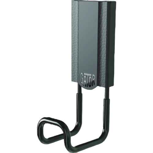 Black closed magnetic hook with strong grip and 25 lb. capacity for tools and home improvement use