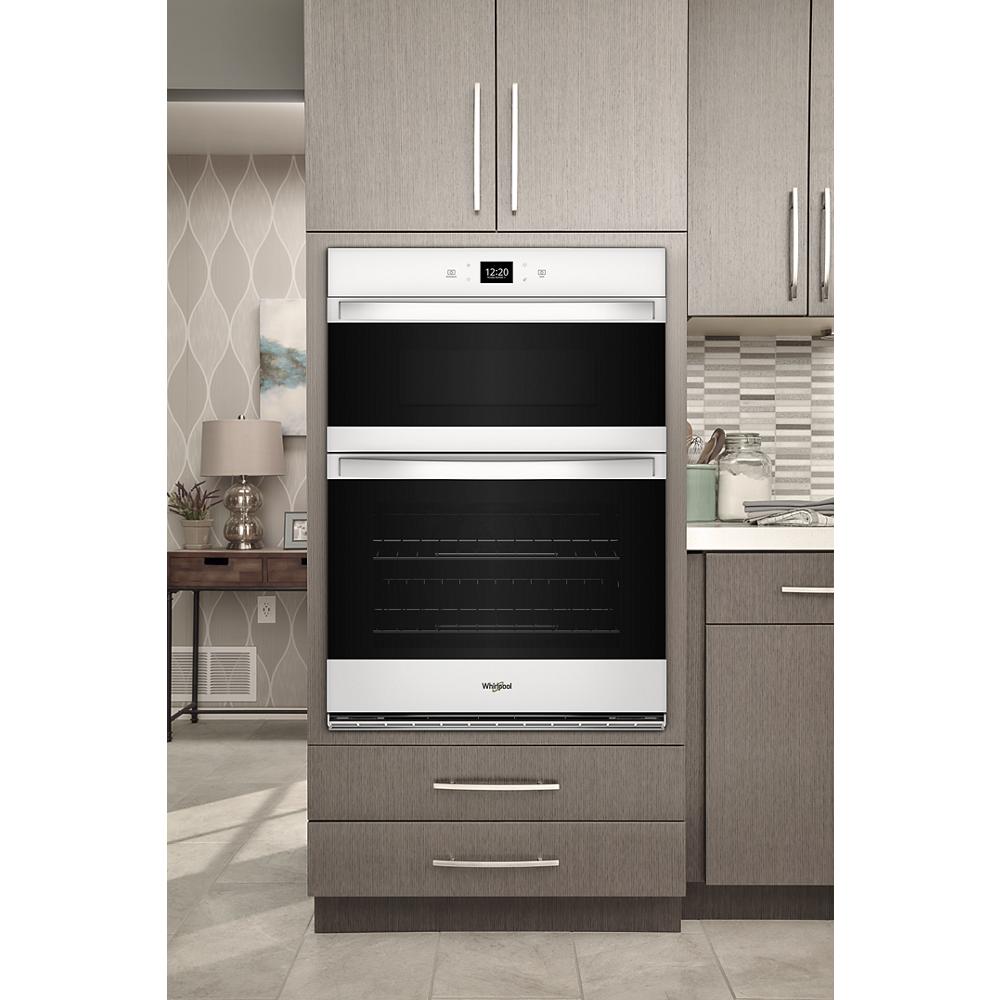 Built-in combo wall oven with dual compartments and digital display in Kitchen & Kitchenware and Wall Ovens collections