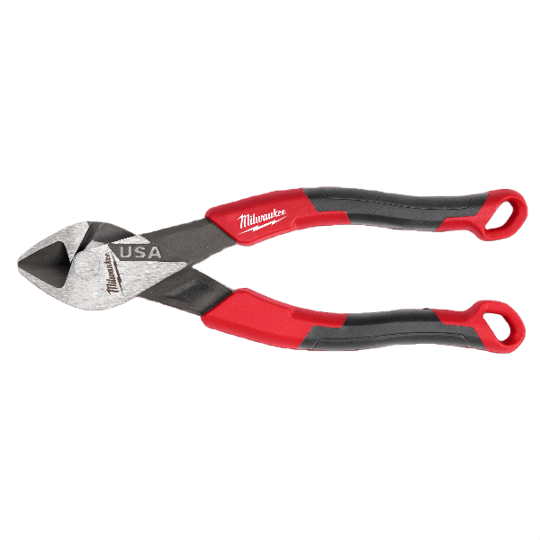 6-inch diagonal cutting pliers with red and black comfort grip handles for precise home improvement tasks