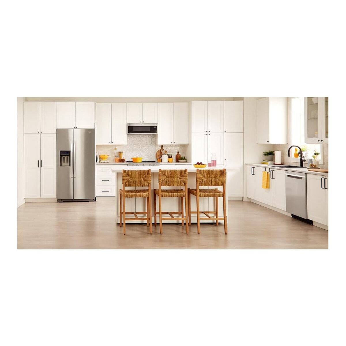 33-inch Wide Side-by-Side Refrigerator - 22 cu. ft.