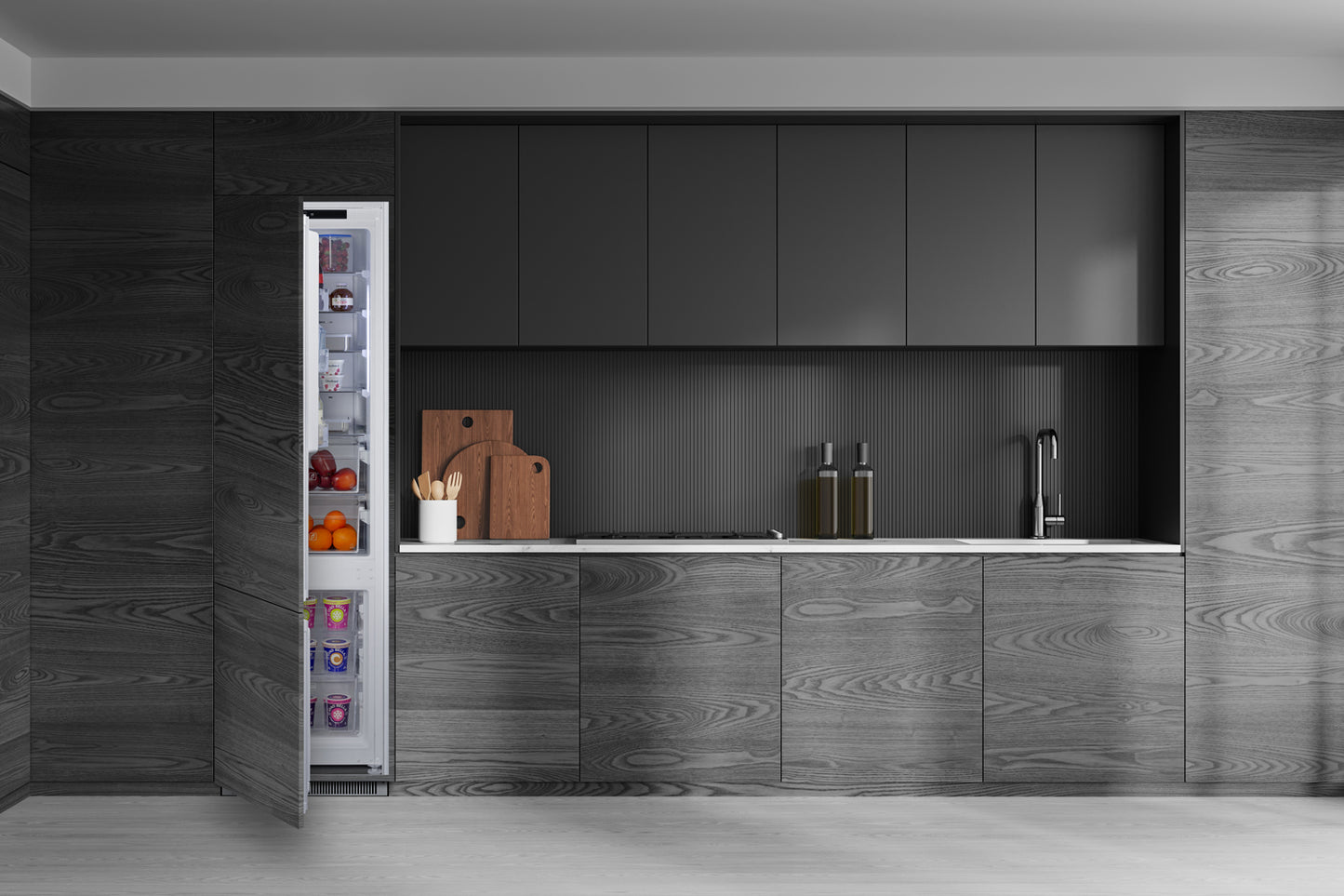 24" Wide Fully Integrated Bottom Mount Refrigerator-Freezer (Panel Not Included)