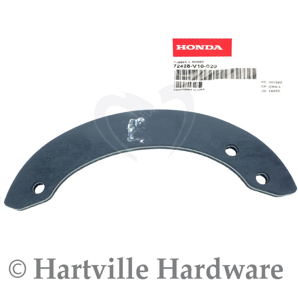 Black left auger rubber replacement part with mounting holes for Honda equipment in Parts & Lubricants under $50 collections