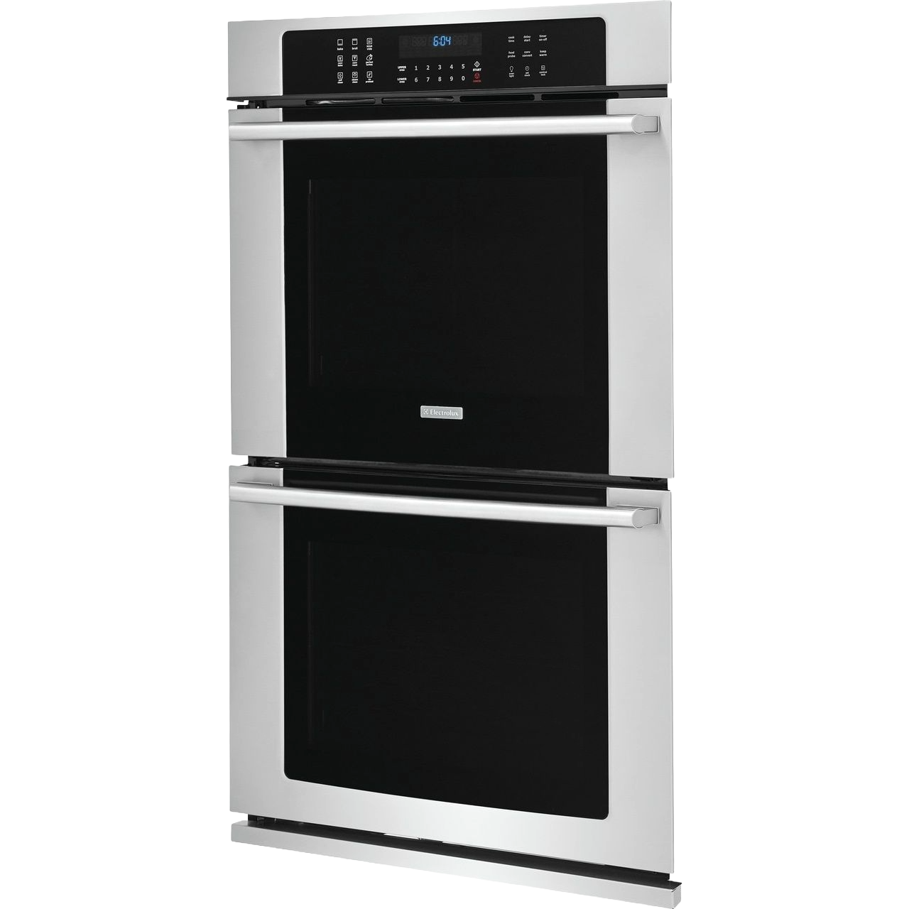 Stainless steel 30” electric double wall oven with IQ-Touch controls for kitchen and home improvement use