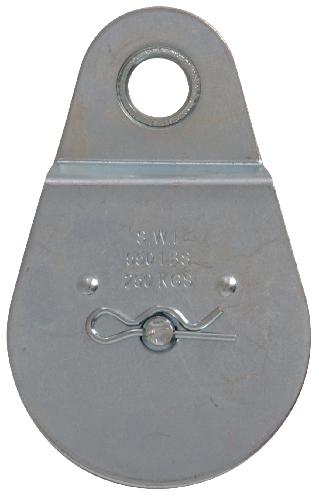 Hardware Essentials Single Sheave Fixed Eye Pulley Zinc (2-1/2")