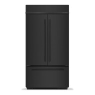 24.2 Cu. Ft. 42-Inch Built-In French Door Refrigerator with Signature Platinum Interior in Black Ore