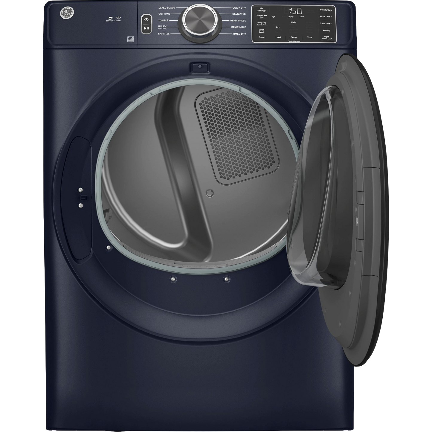 GE® ENERGY STAR® 7.8 cu. ft. Capacity Smart Front Load Electric Dryer with Sanitize Cycle